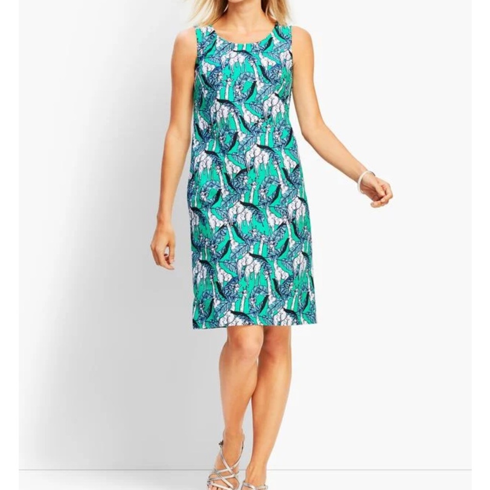 Never worn Talbots GIRAFFE-PRINT SHIFT DRESS